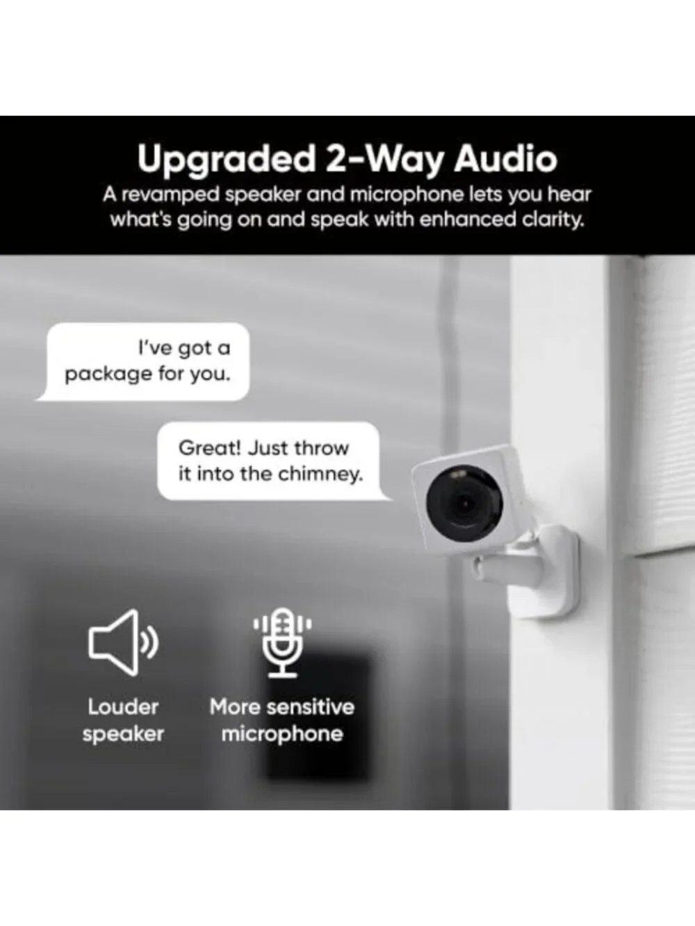 Indoor/Outdoor Security Cameras 2-Pack with Color Night Vision - Smart Home